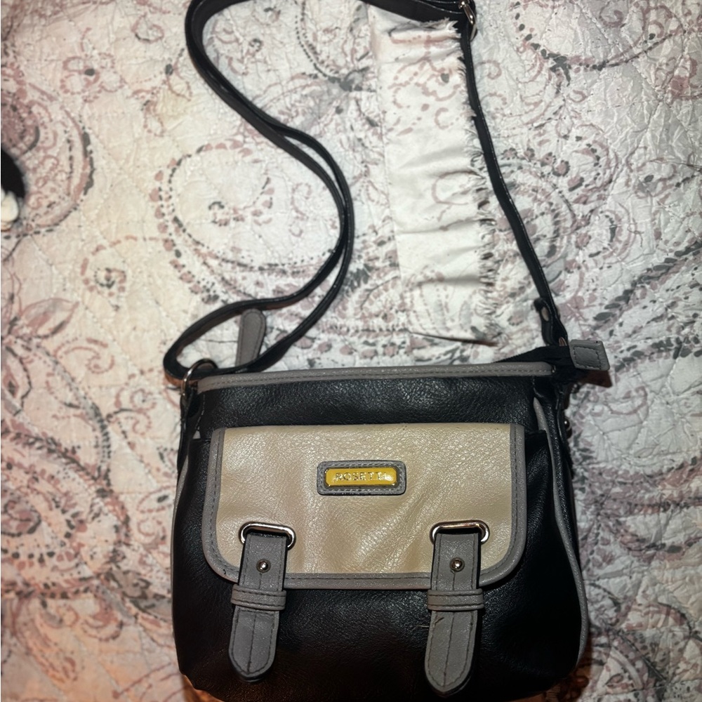 Coach Black and Tan Shoulder Bag
